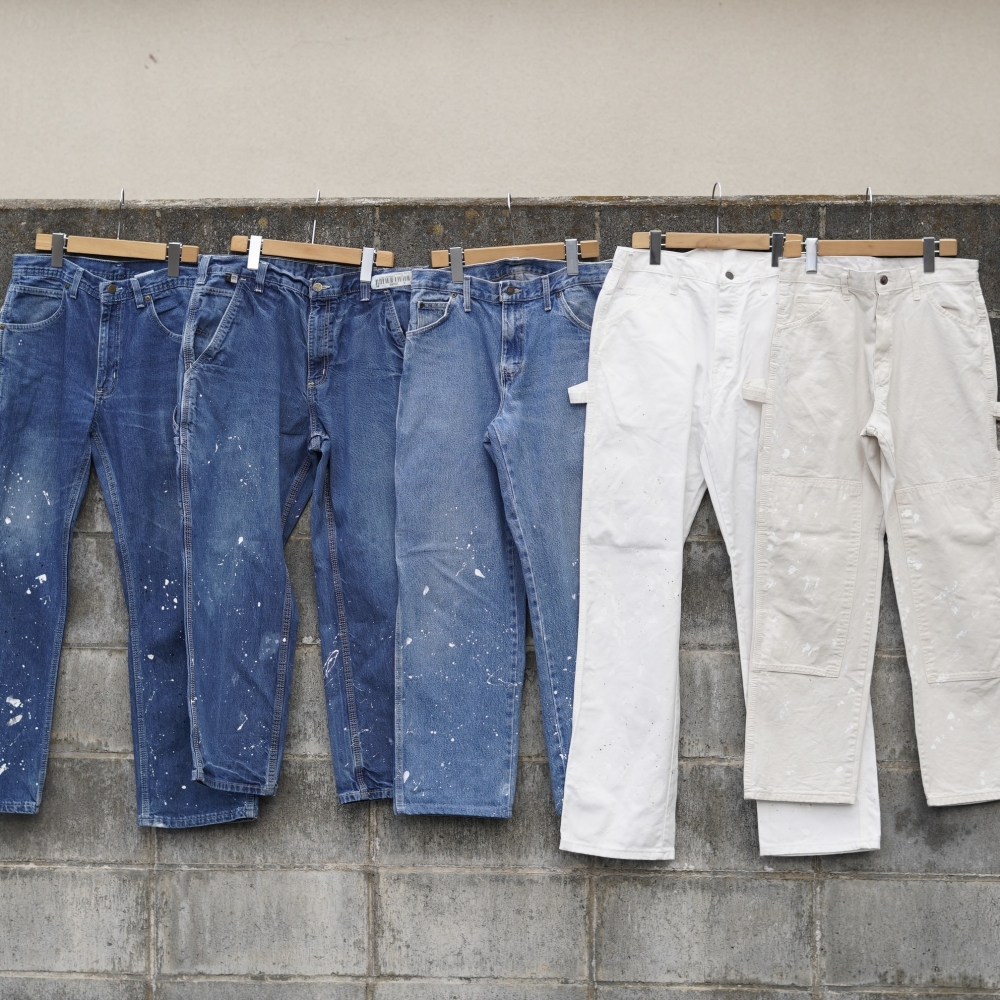 <span> 唯一無二の表情を味方に。usedペインターパンツ </span>