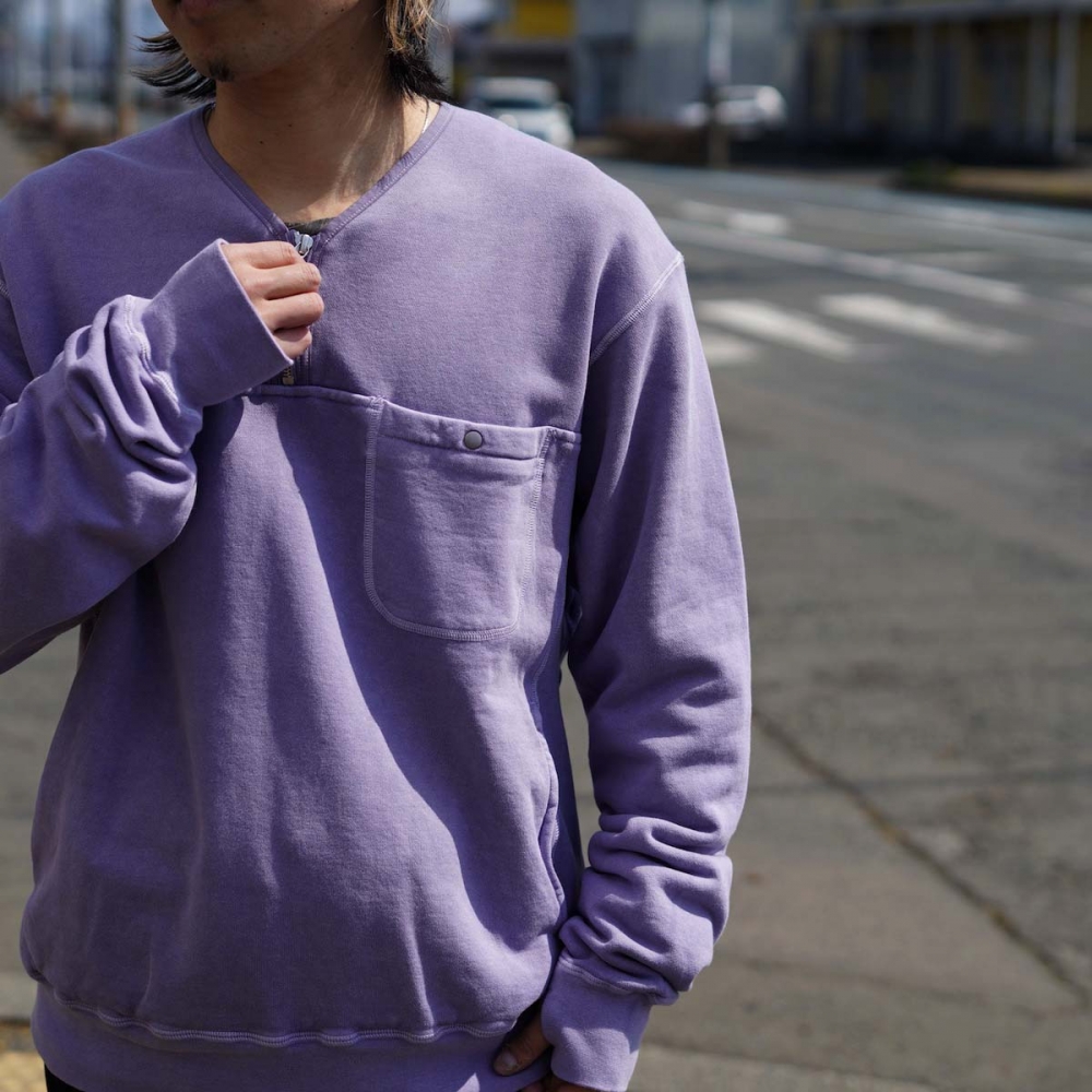 <span> nonnativeの春色を楽しむハーフジップスウェット </span>