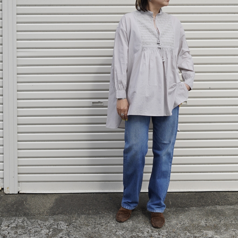 <SPAN> オーガニックコットンの優しい風合い、maison de soilのチュニック </SPAN>