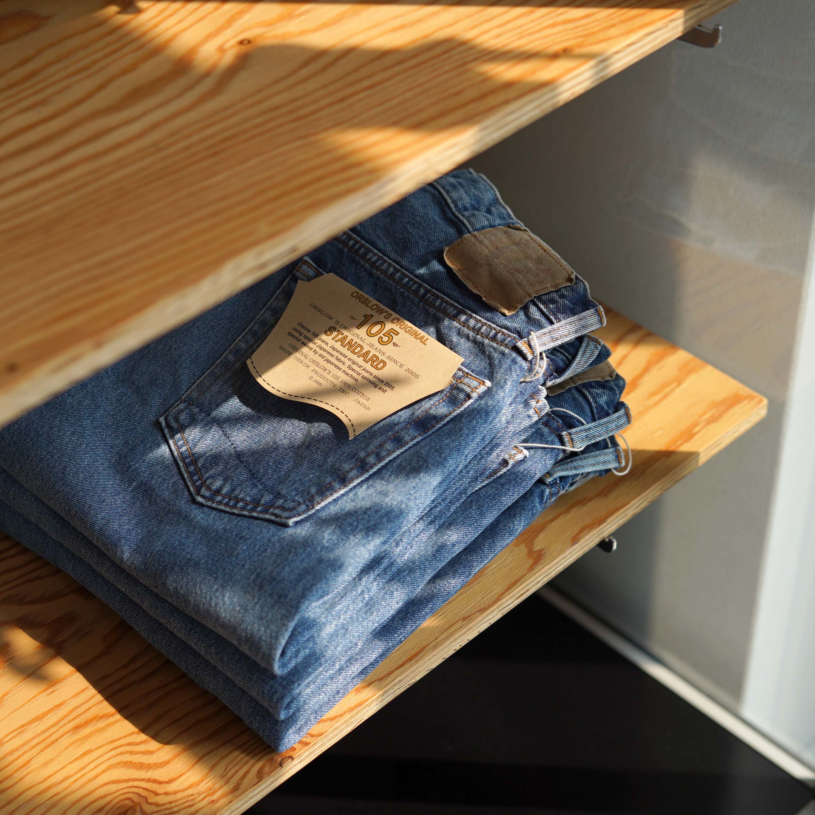 <SPAN>90年代の空気感。orSlow / 105 90'S DENIM USED</SPAN>