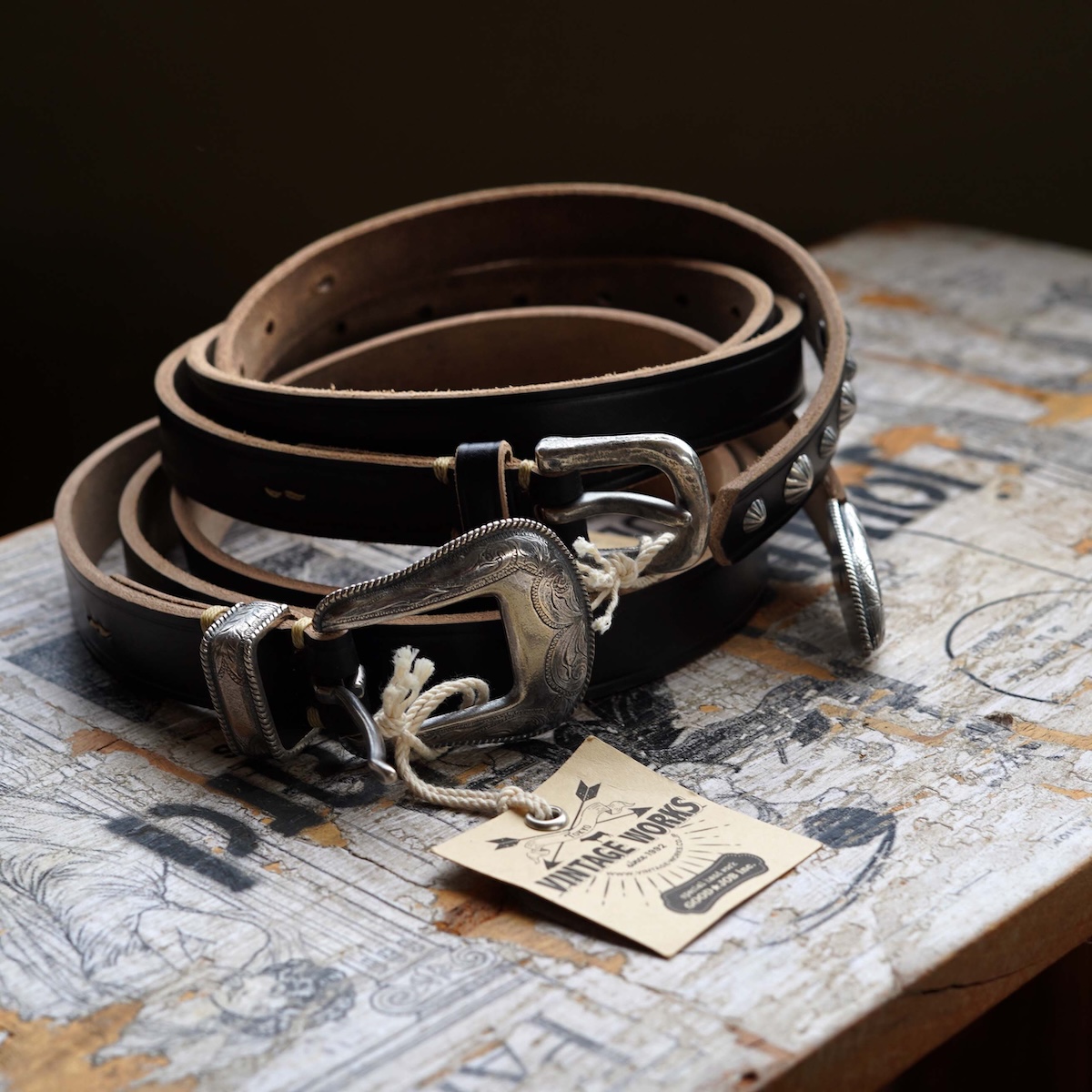 <span>待望の入荷。Vintage Worksのレザーベルト。</span>