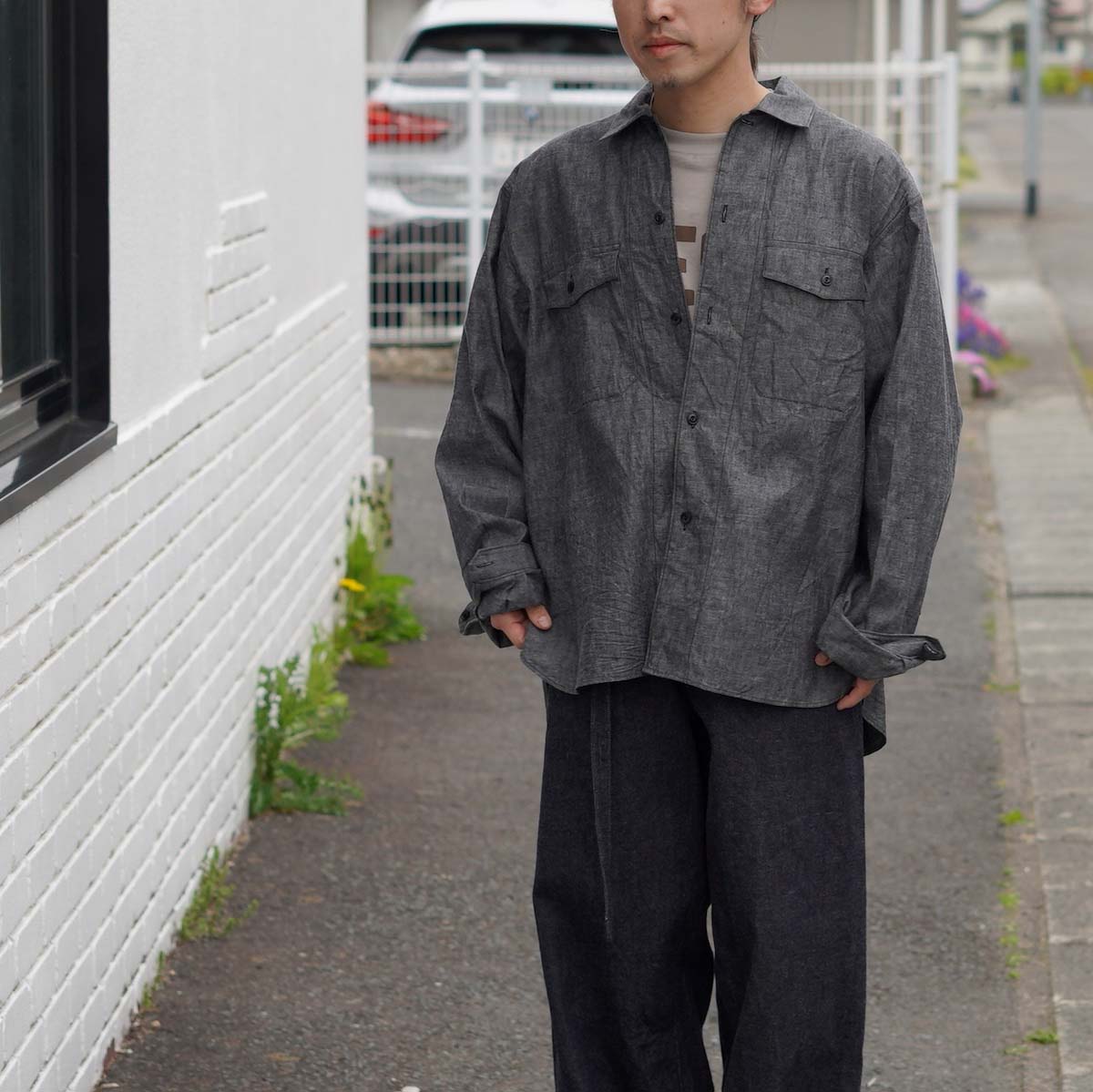 <span>BRENAの育てたいシャンブレーシャツ。</span>