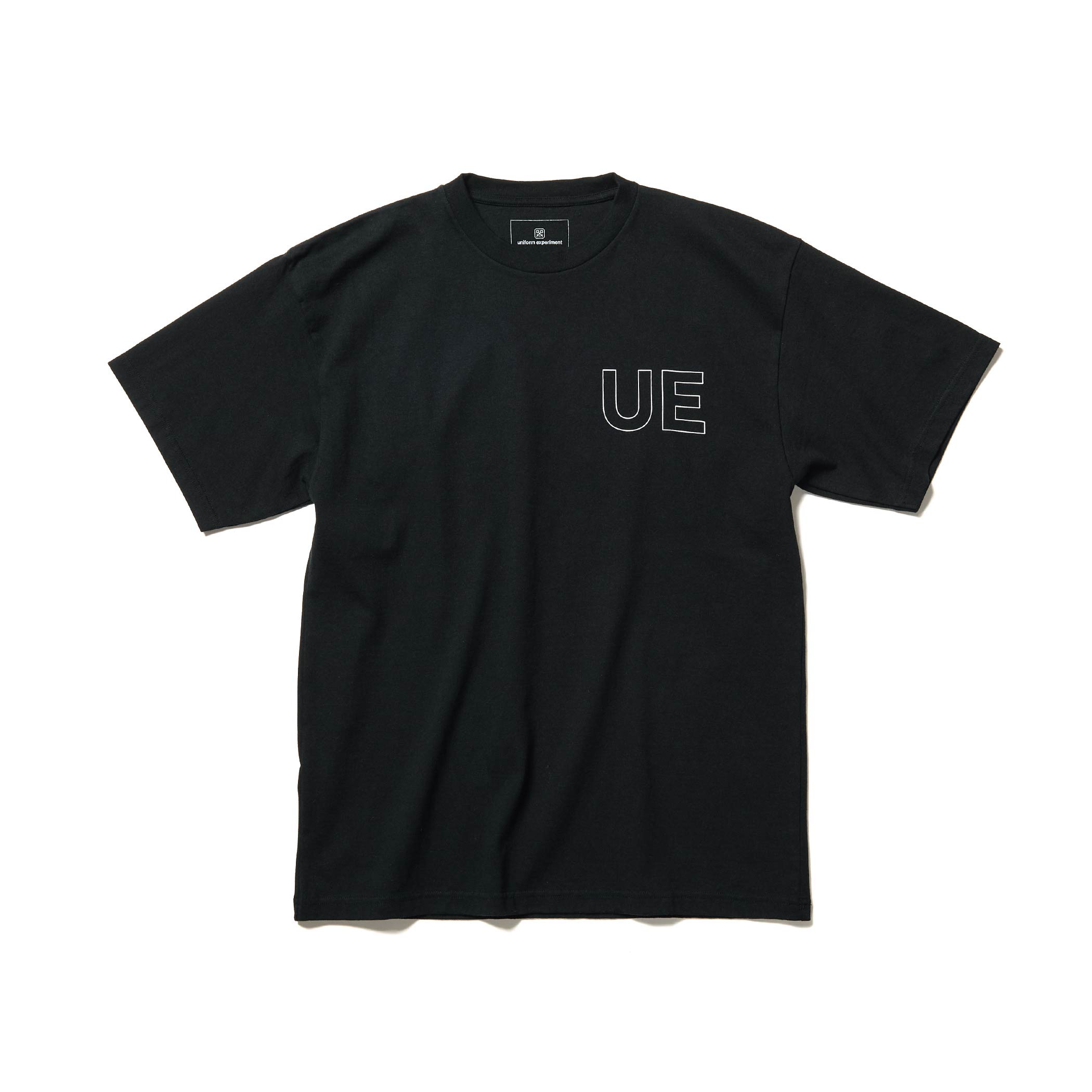 uniform experiment / OUTLINE LOGO TEE (Black)