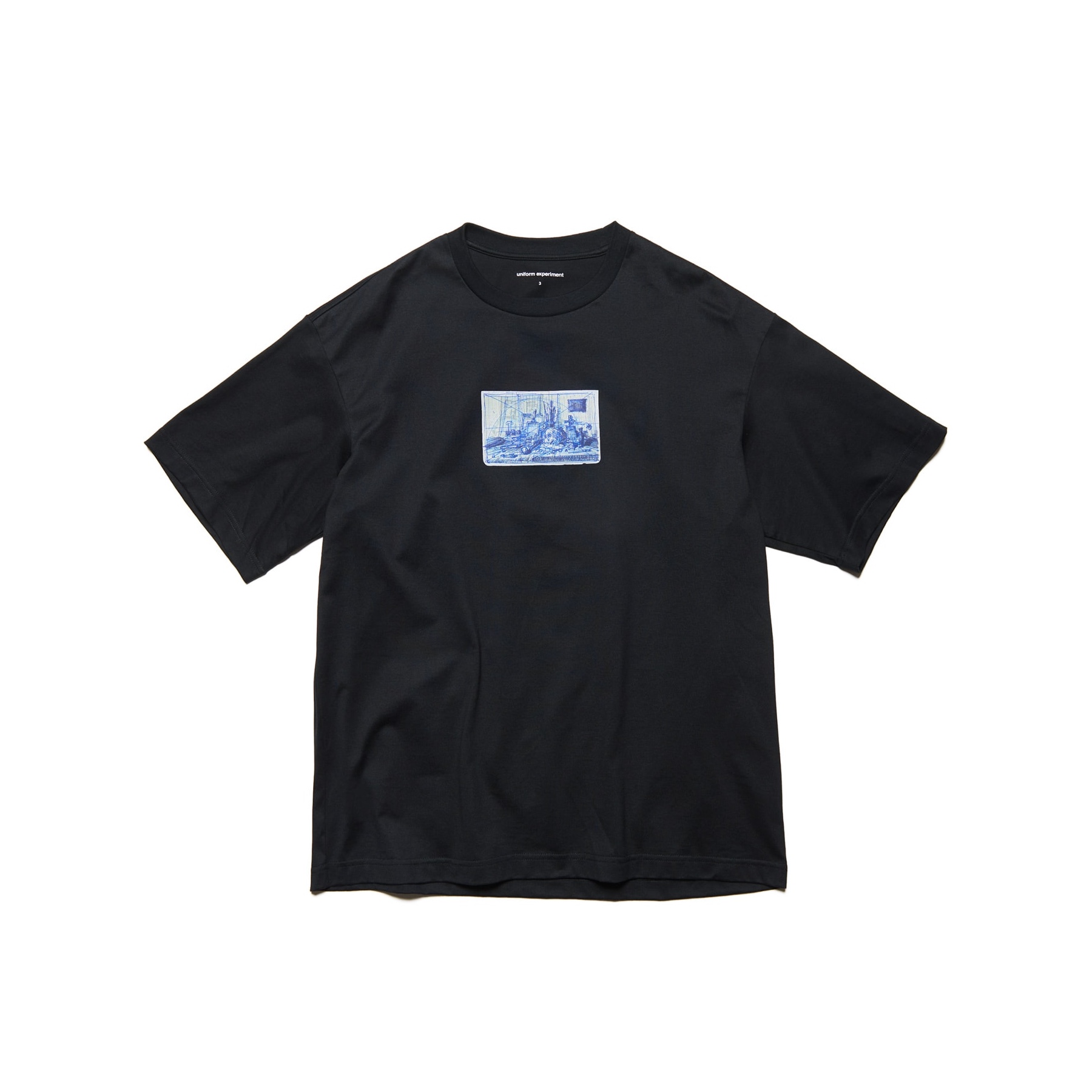 uniform experiment / MICHAEL CHERNO: SKETCH TEE (Black)