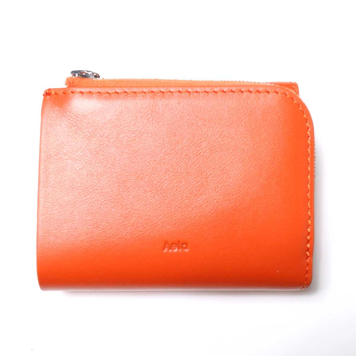 Aeta / FG LEATHER WALLET typeA (ORANGE) 正面