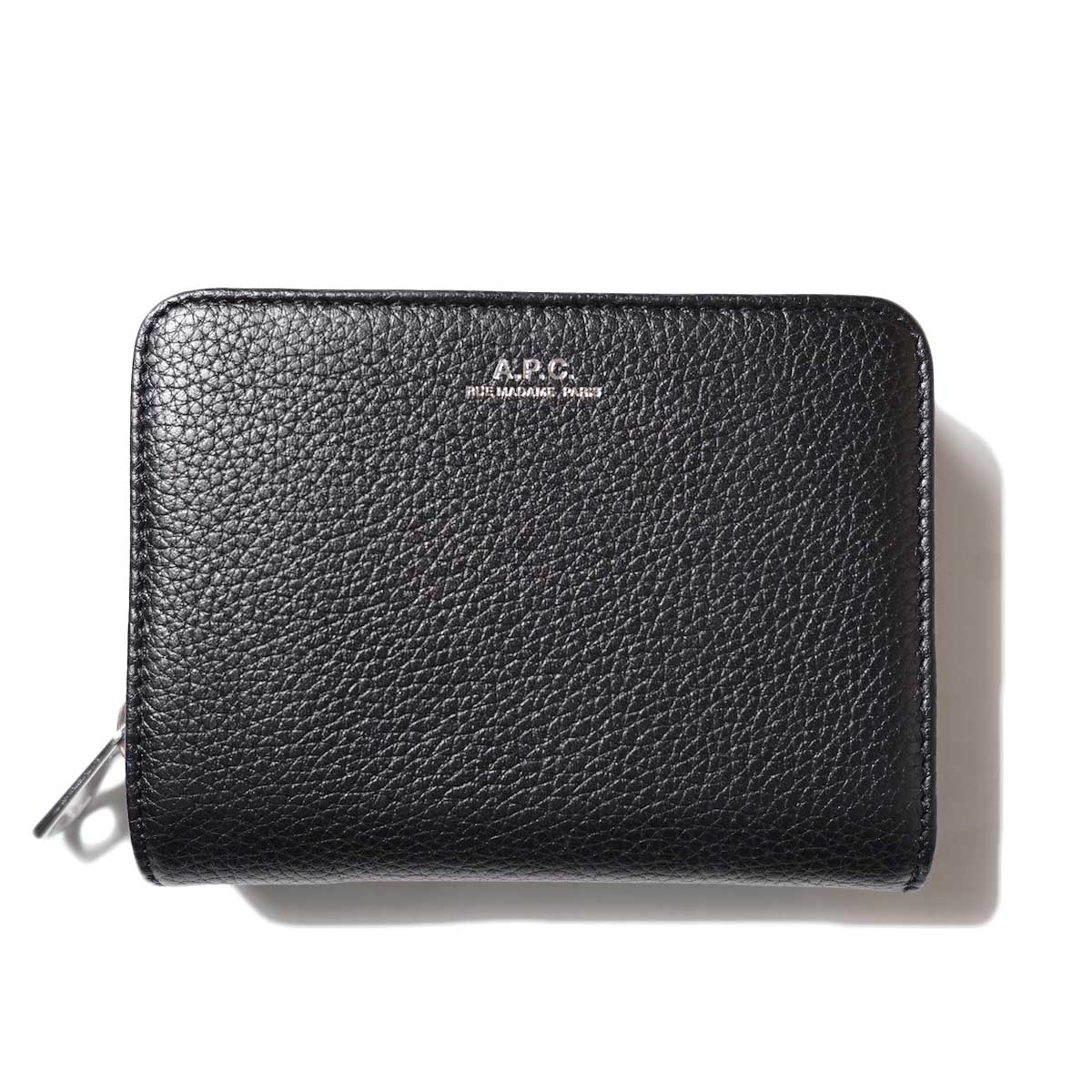 A.P.C. / Emmanuel Compact Wallet (Grain leather・Black)