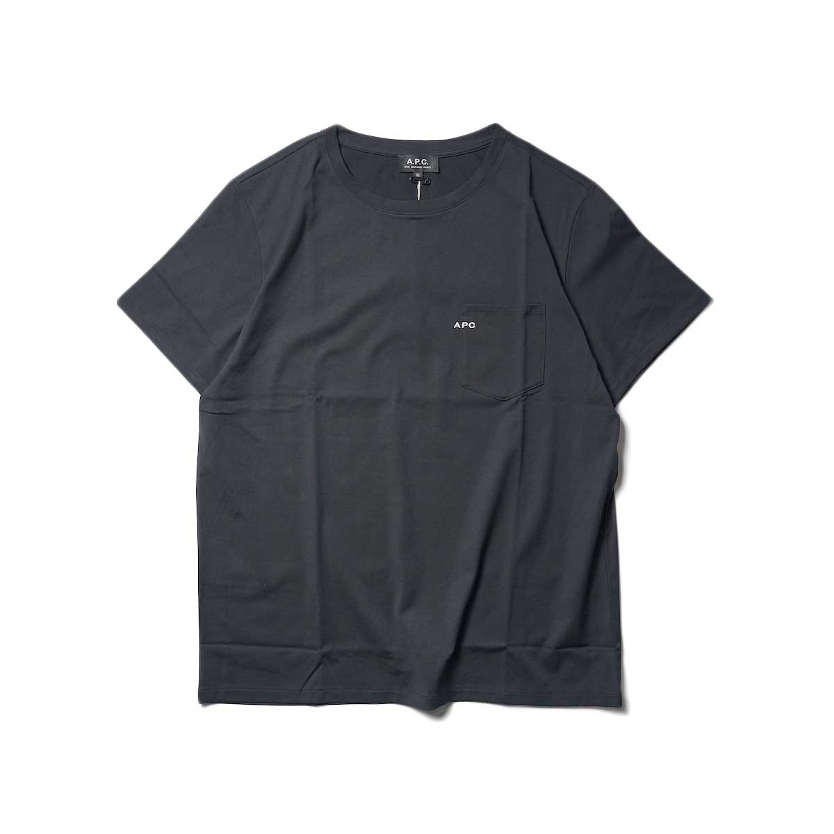 A.P.C. / 刺繍入りポケットTシャツ (Black)