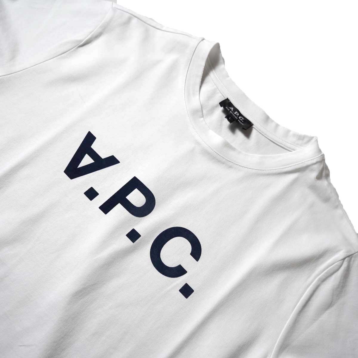 A.P.C. / VPC カラーTシャツ (White)ネック