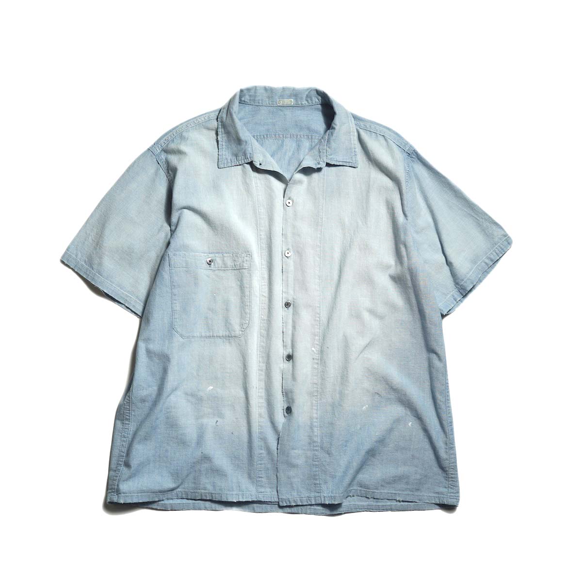 A.PRESSE / Vintage Chambray S/S Shirt (Bleach)