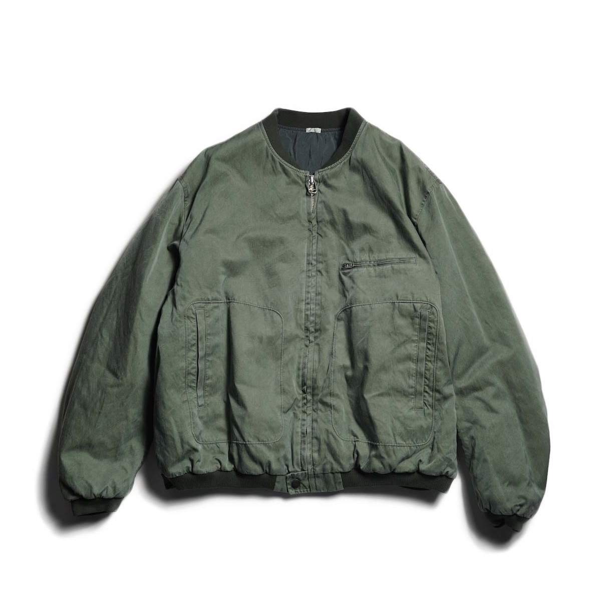 A.PRESSE / Vintage Silk Air Force Jacket (Sage)