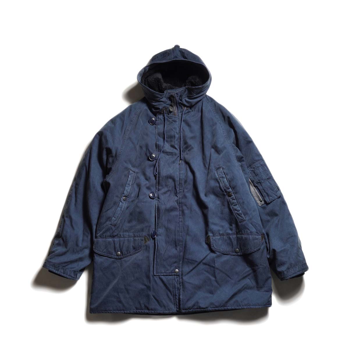 A.PRESSE / Vintage Silk Custom N-3B Flight Jacket (Navy)