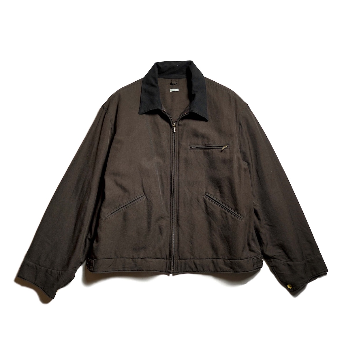 A.PRESSE / Vintage Silk Cotton Detroit Jacket (Brown)