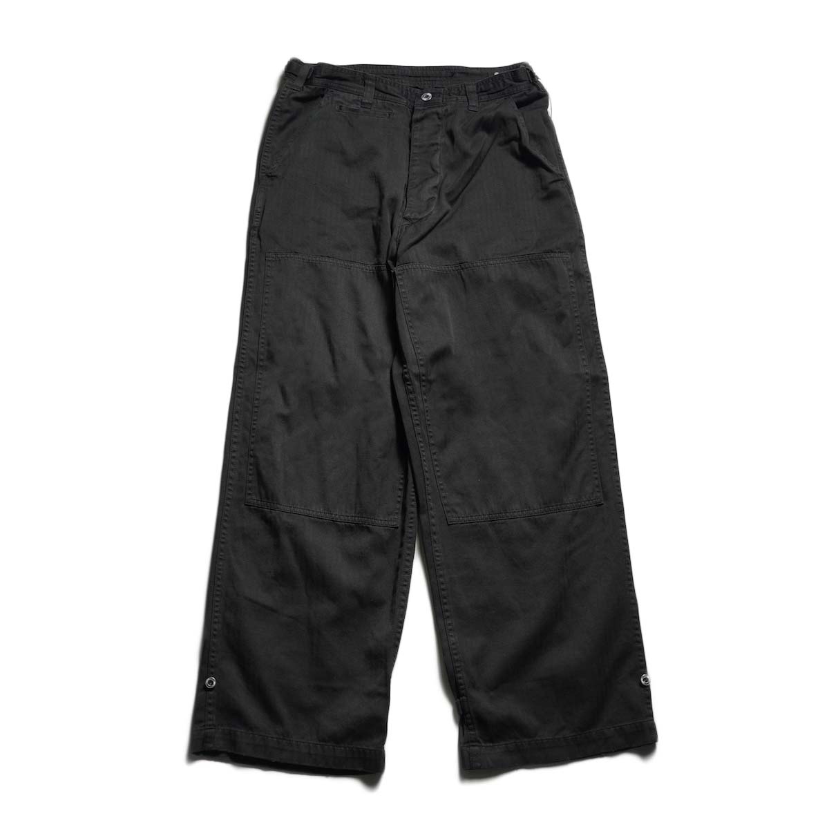 A.PRESSE / Military Double Knee Trousers (Black)