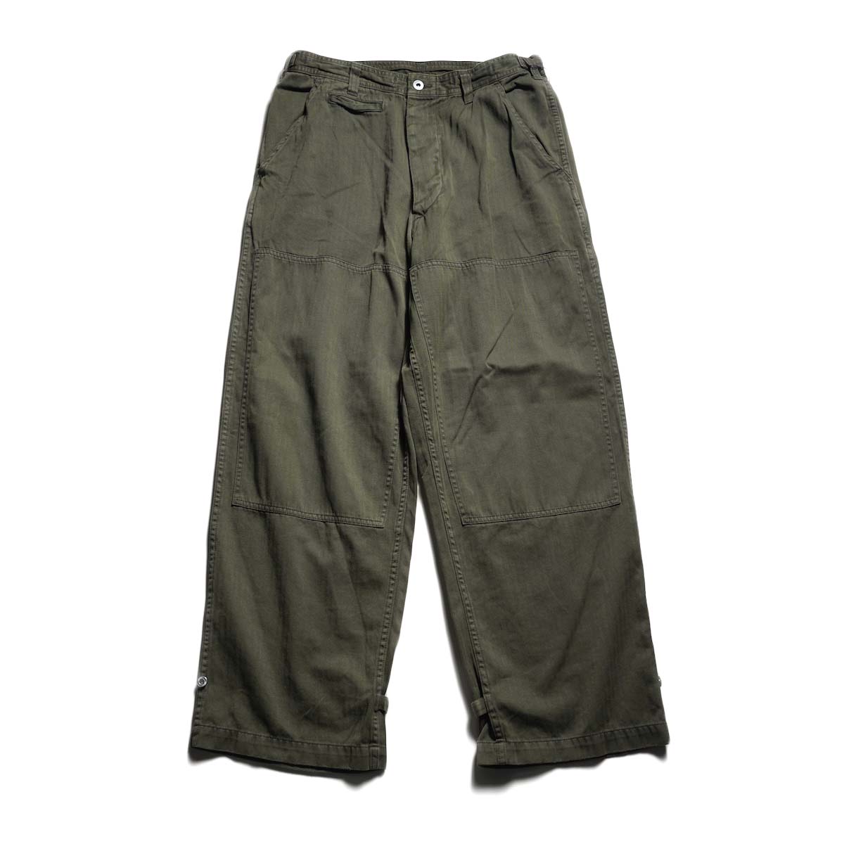 A.PRESSE / Military Double Knee Trousers (Olive)