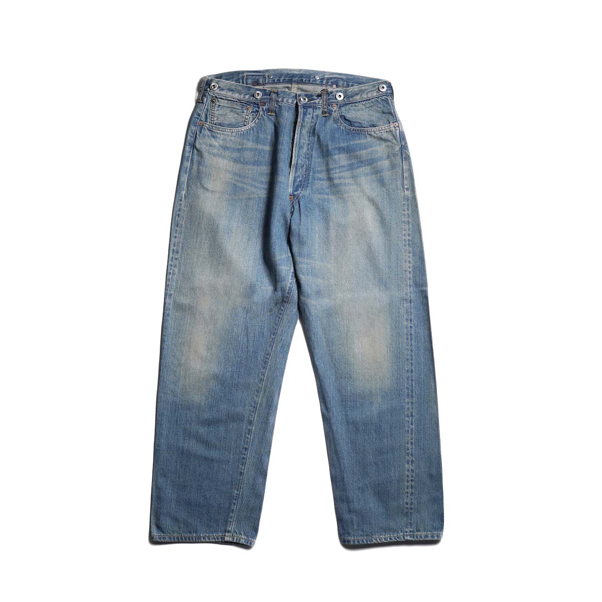 A.PRESSE / No.22 Washed Wide Denim Pants (Indigo)