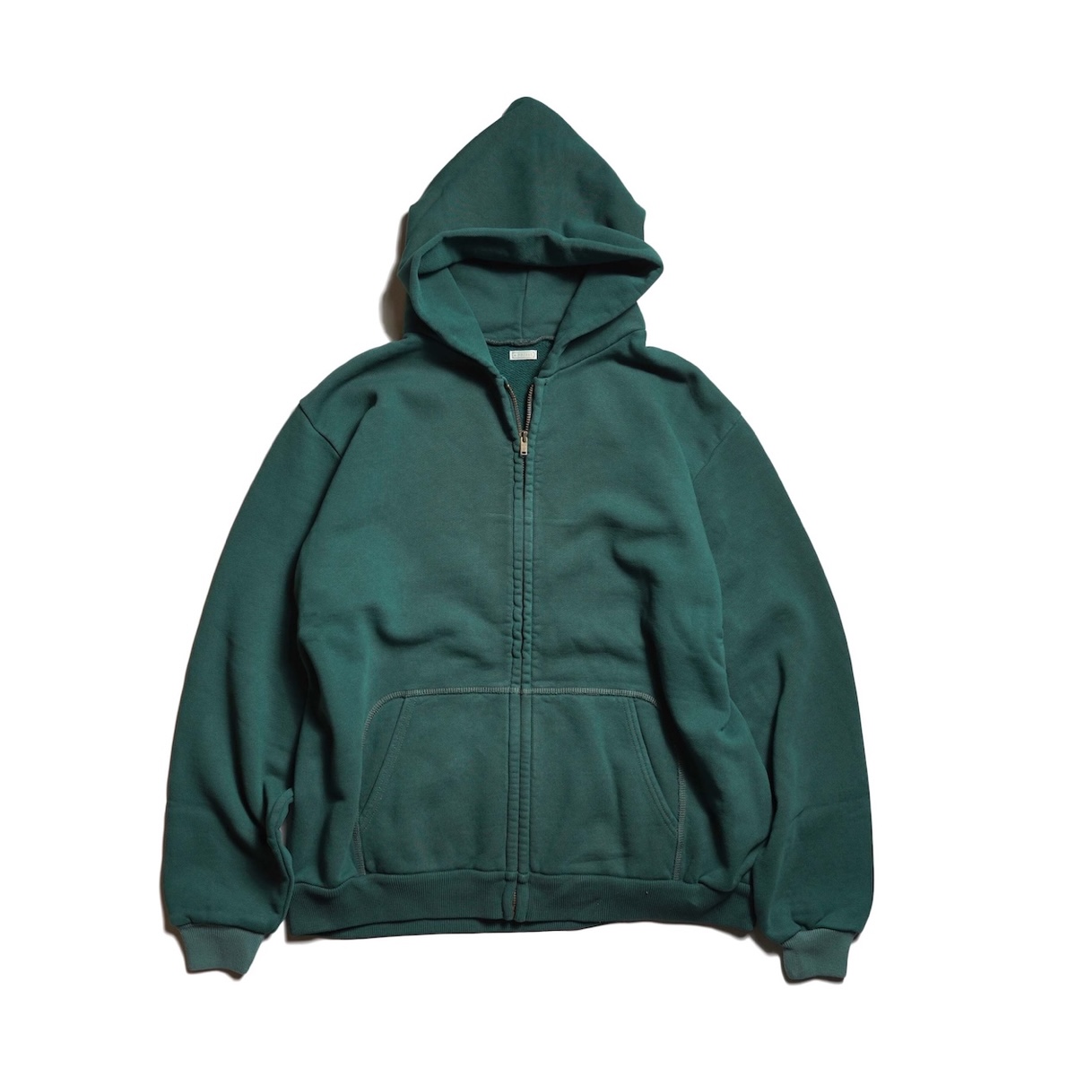 A.PRESSE / Vintage Zip Sweat Hoodie (Green)
