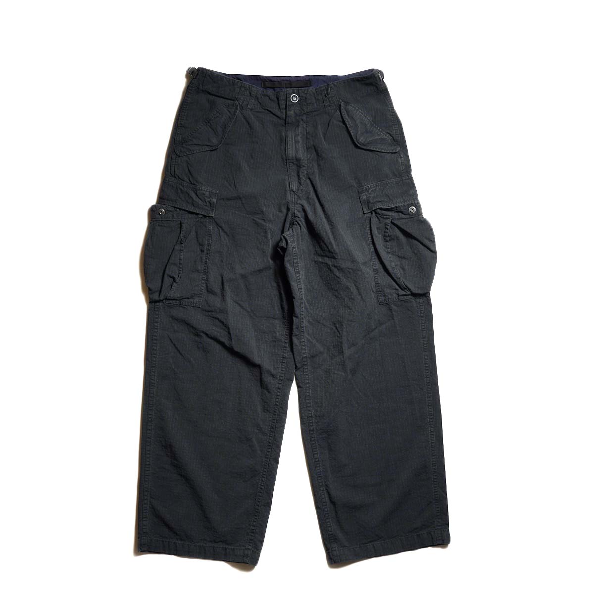 A.PRESSE / Washed Silk Ripstop US Army M-51 Pants (Navy)