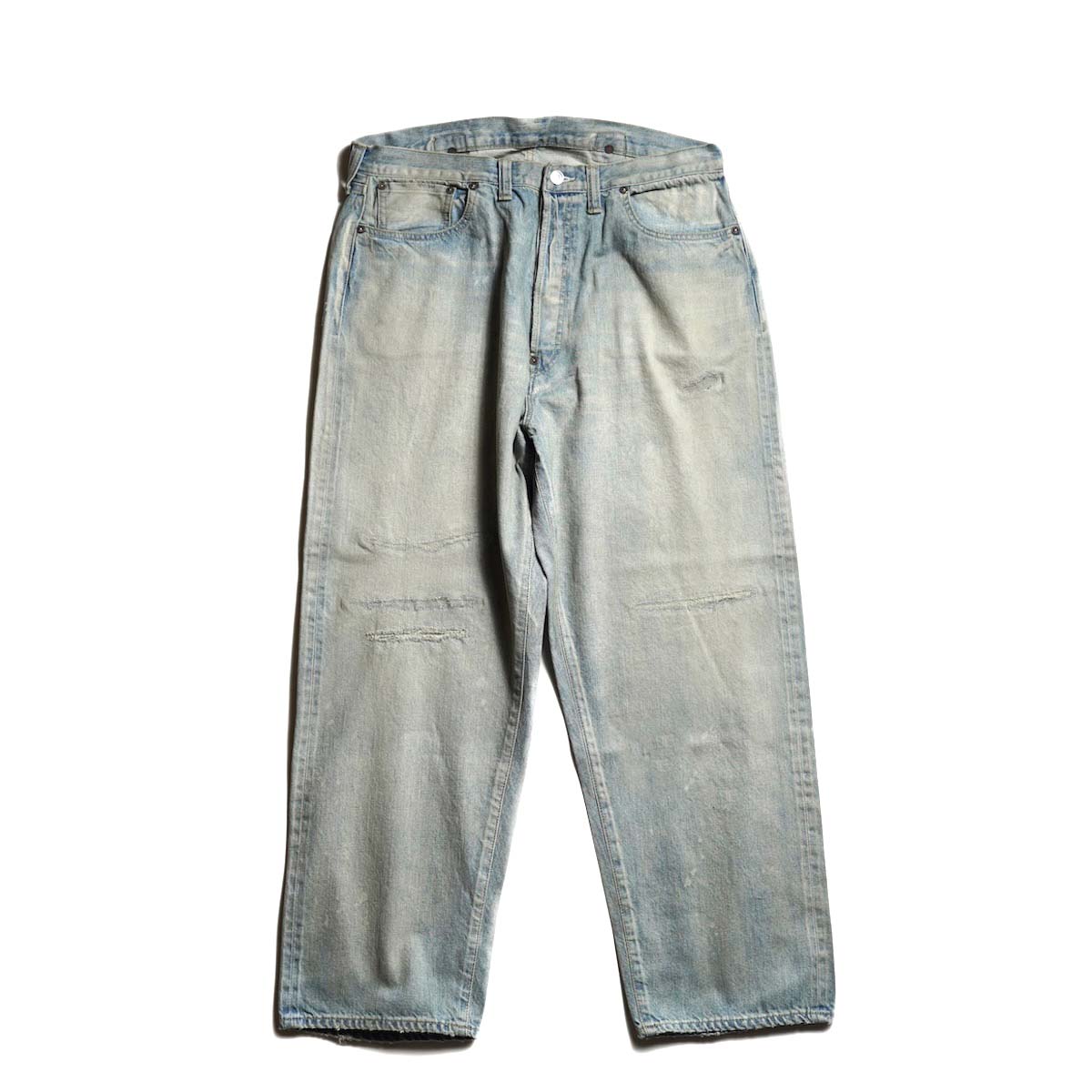 A.PRESSE / No.37 Washed Wide Denim Pants (Bleach)