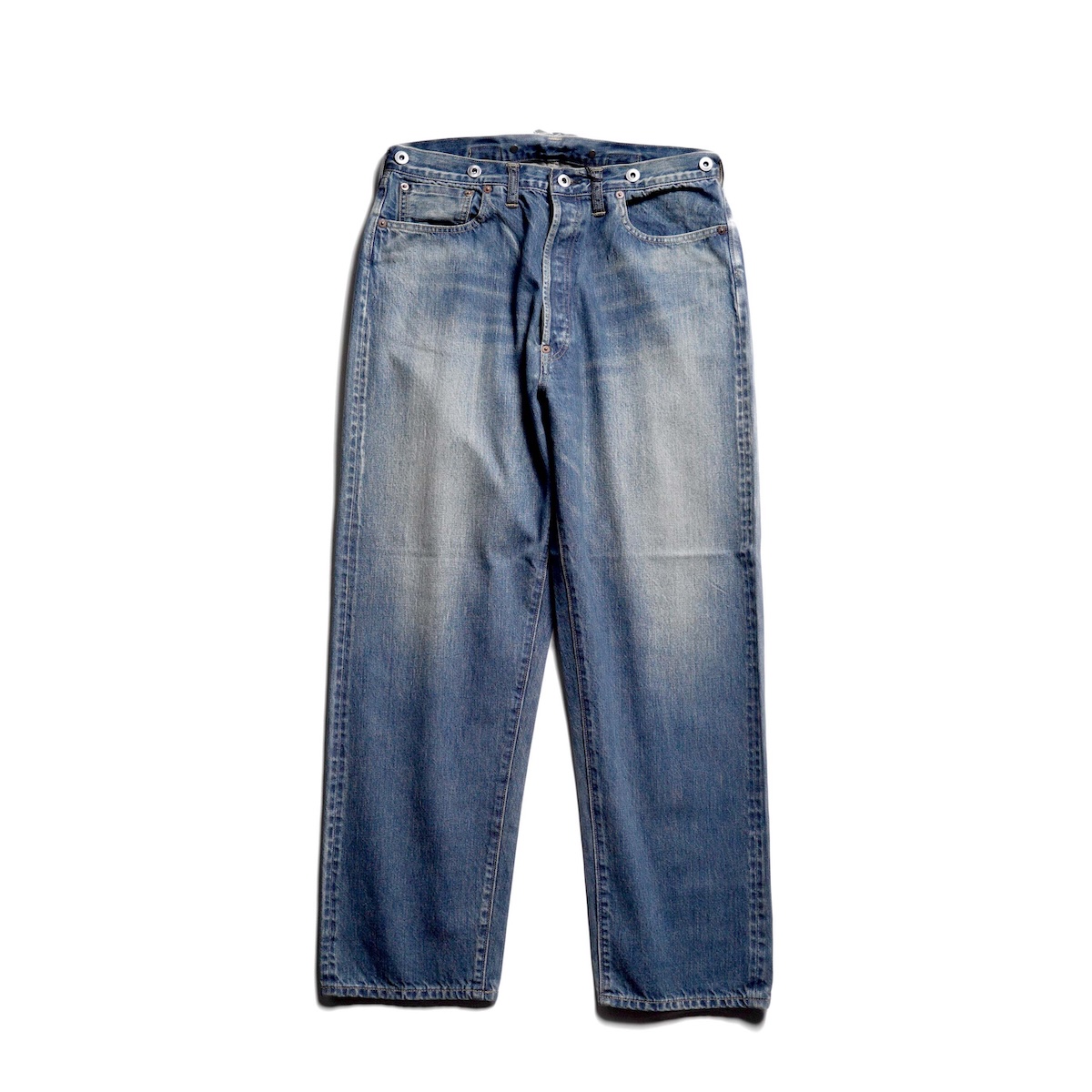 A.PRESSE / No.22 Washed Wide Denim Pants (Indigo)