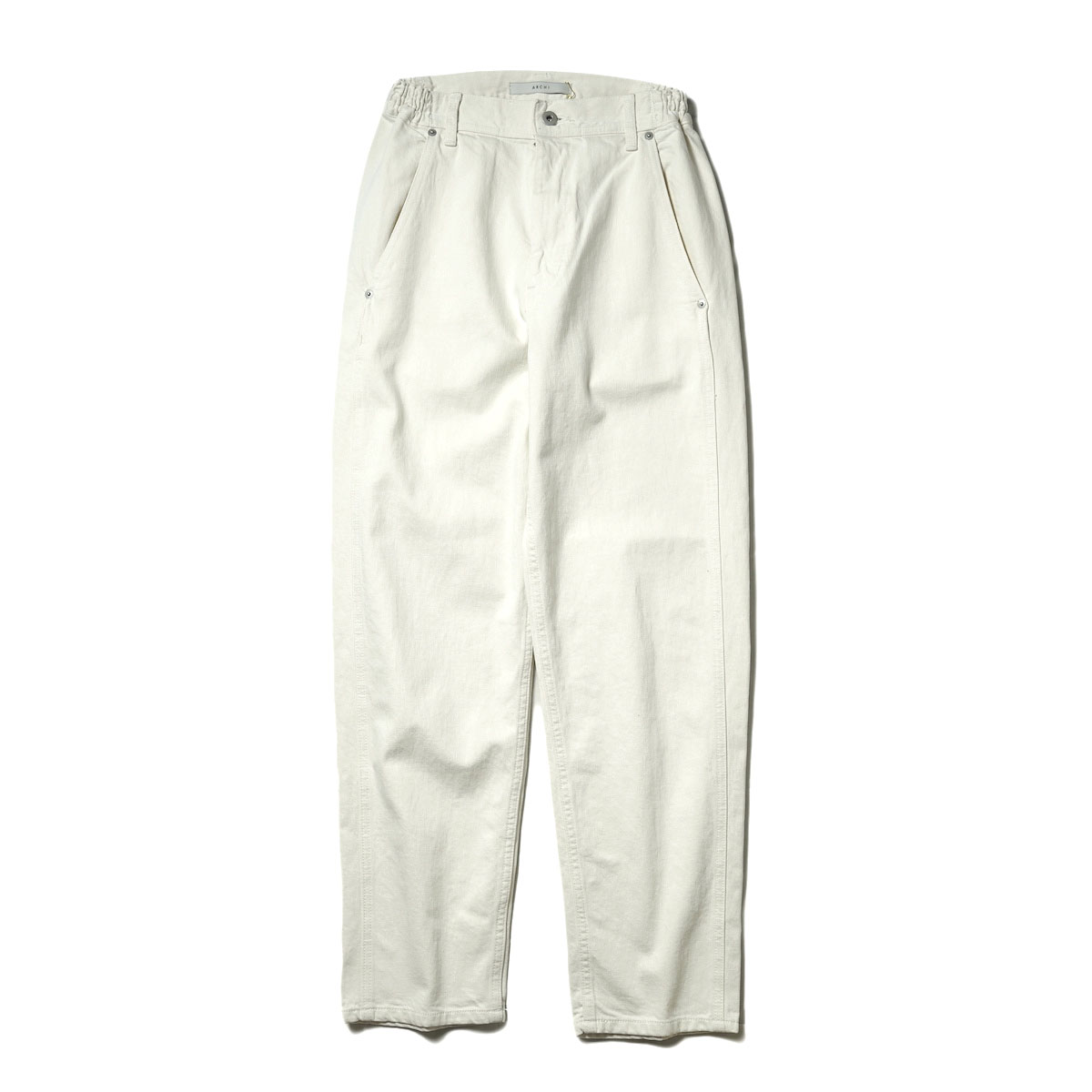 ARCHI / 12OZ DENIM EASY PANTS (White)