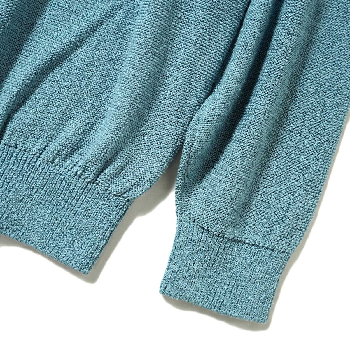 ARCHI / GIMA SWEATER (Blue) 袖・裾