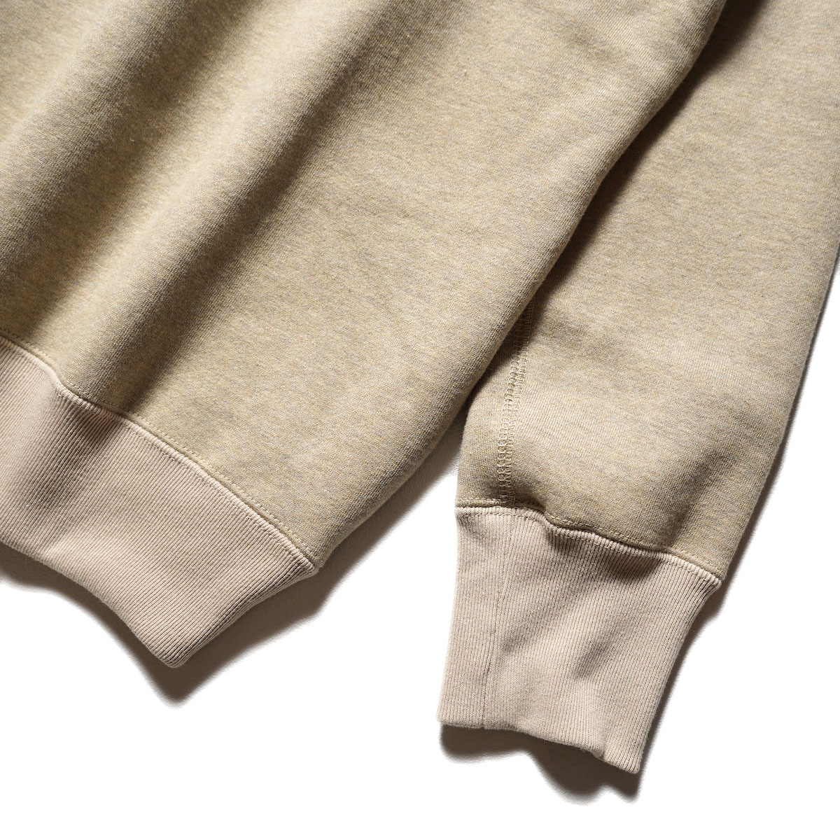 ARCHI / STAND PULLOVER SWEAT (Beige) 袖・裾