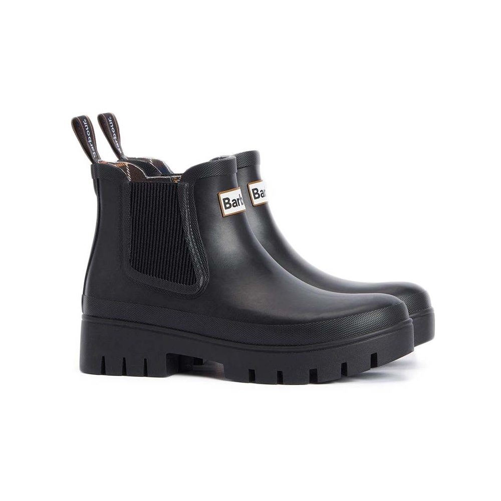 Barbour / Halton Sidegore Rain Boots (Black)