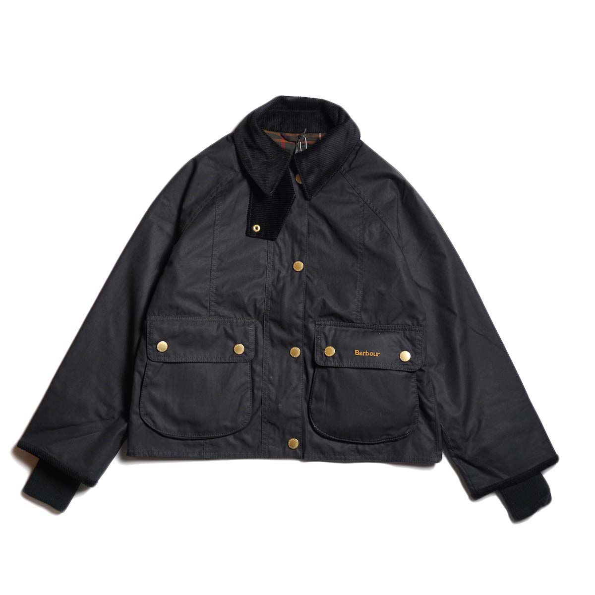 Barbour / CROPPED BEADNELL WAX JACKET (Black)