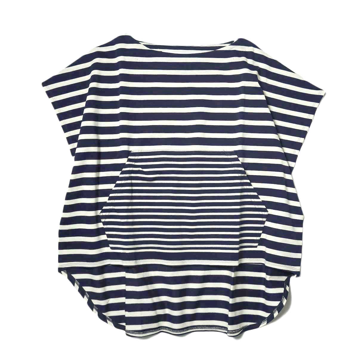 BLUEBIRD BOULEVARD / Oversized Striped Pullover (Navy Ivory)