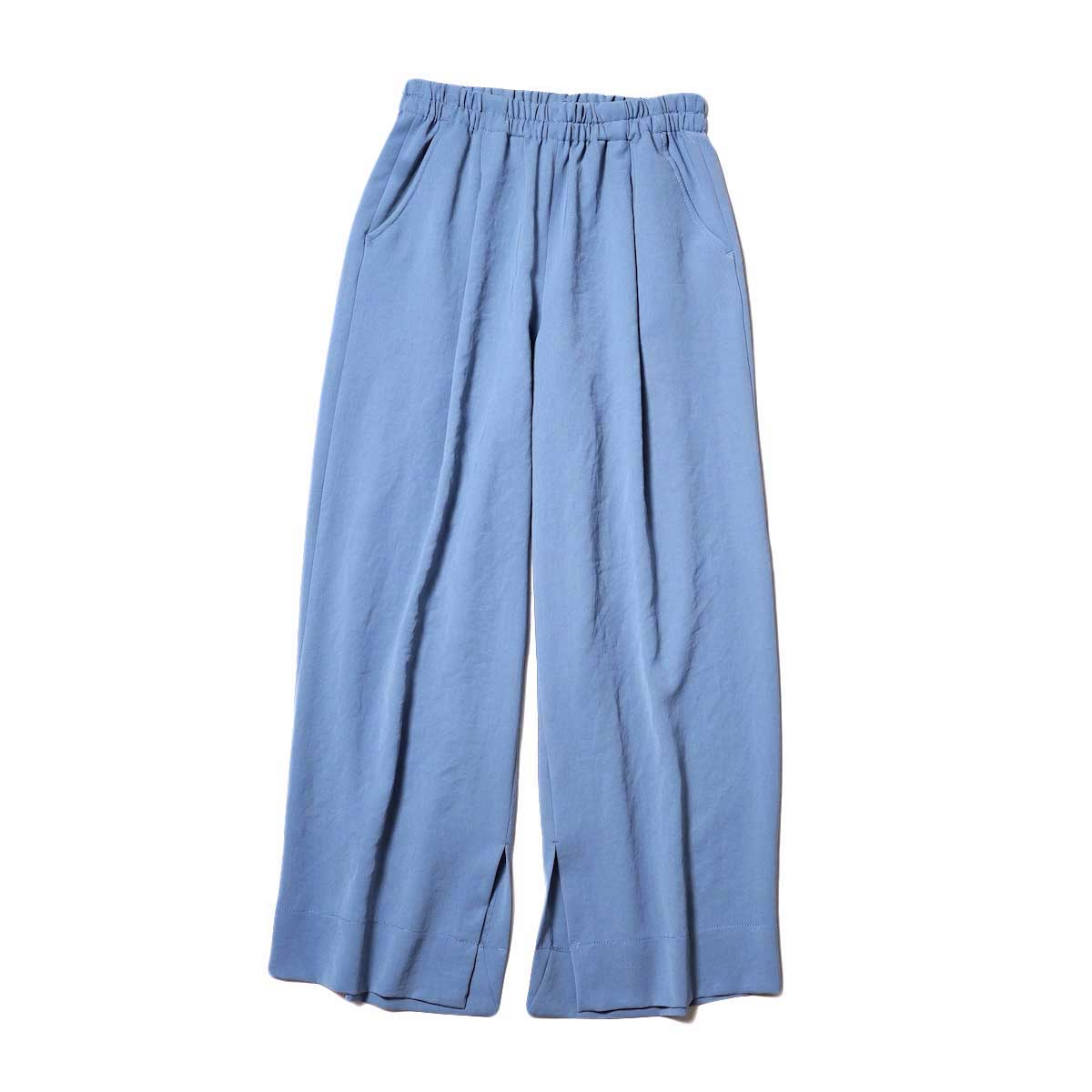 BLUEBIRD BOULEVARD / Washed Twill Wide Pants (Sax)