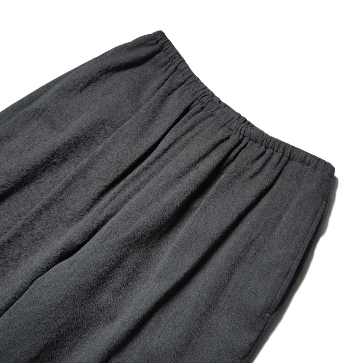 blurhms / Wool Rayon Silk Track Pants (Heather Charcoal)ウエスト