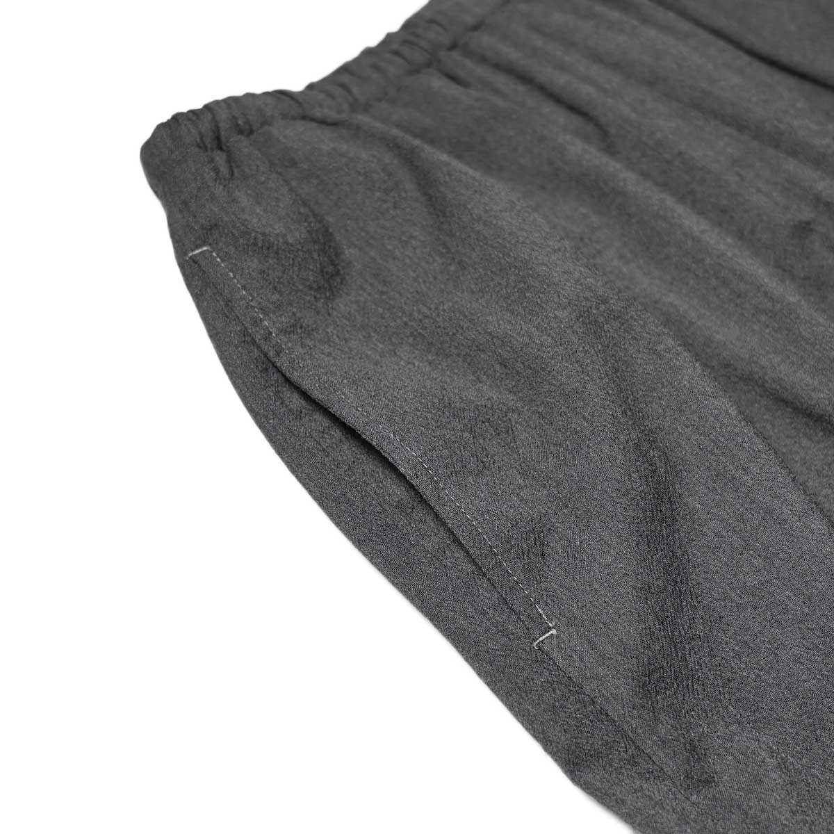 blurhms / Wool Rayon Silk Track Pants (Heather Charcoal)ポケット
