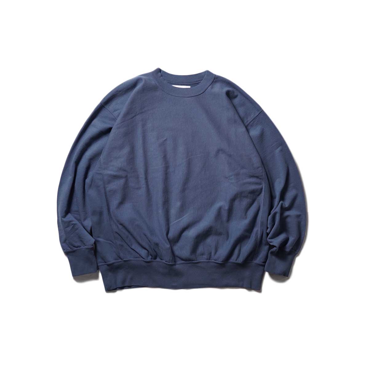 blurhms / Light Sweat Crew Neck P/O (Dark smoke blue)
