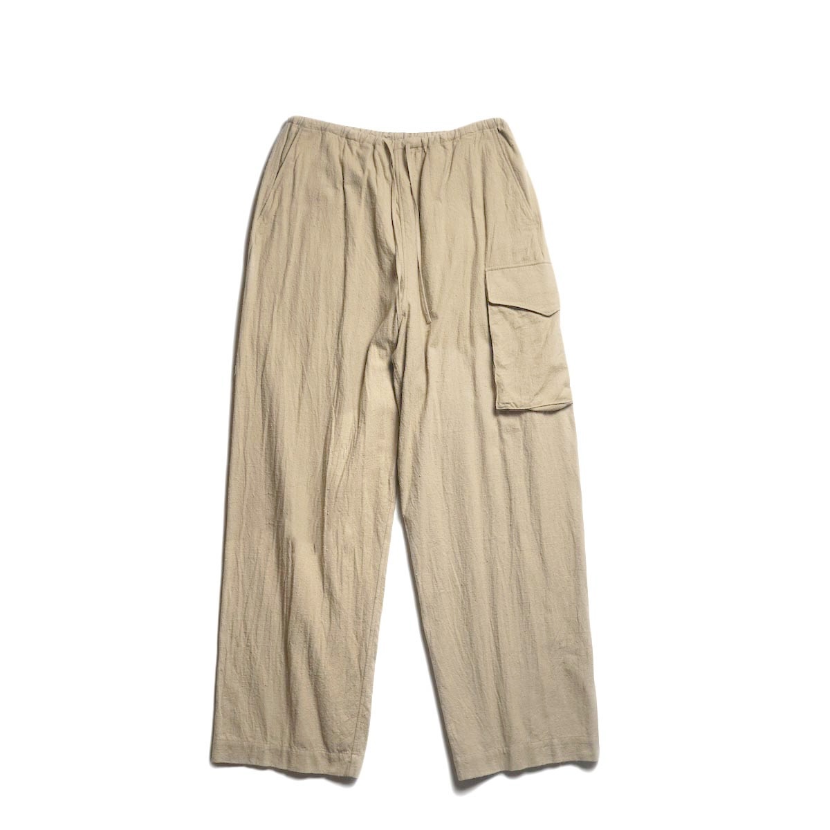 blurhms / Silk/Cotton Nep Side Seamless 4P Pants (Beige)