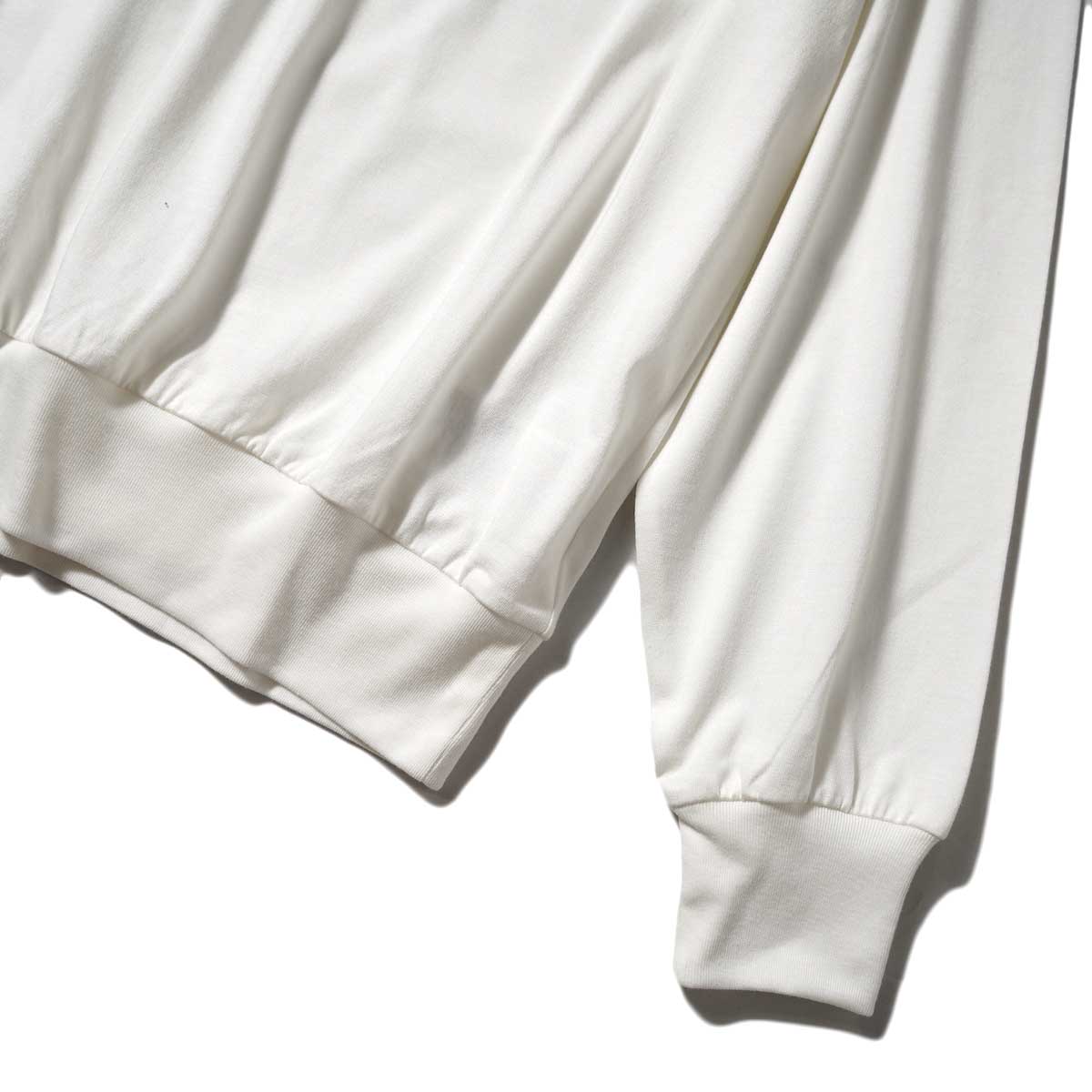 blurhmsROOTSSTOCK / Silk Cotton 20/80 Hem Rib L/S (Off) 袖・裾