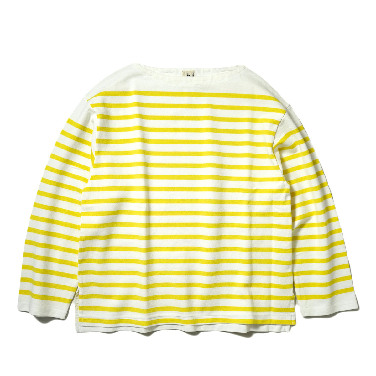 blurhms ROOTSTOCK / Basque Shirt (White × Yellow)