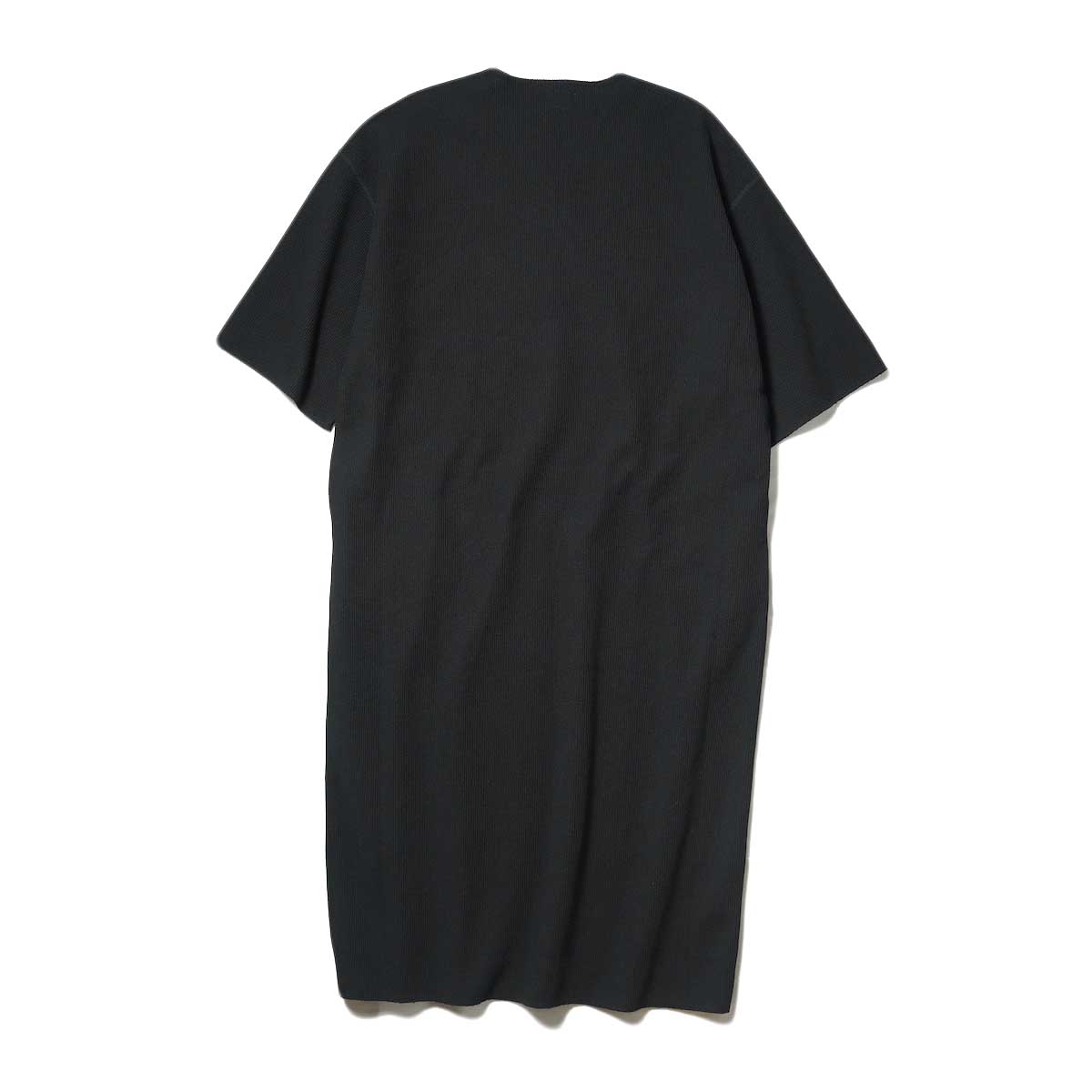 blurhms ROOTSSTOCK / Rough & Smooth Thermal Over-neck Dress (Black) 背面