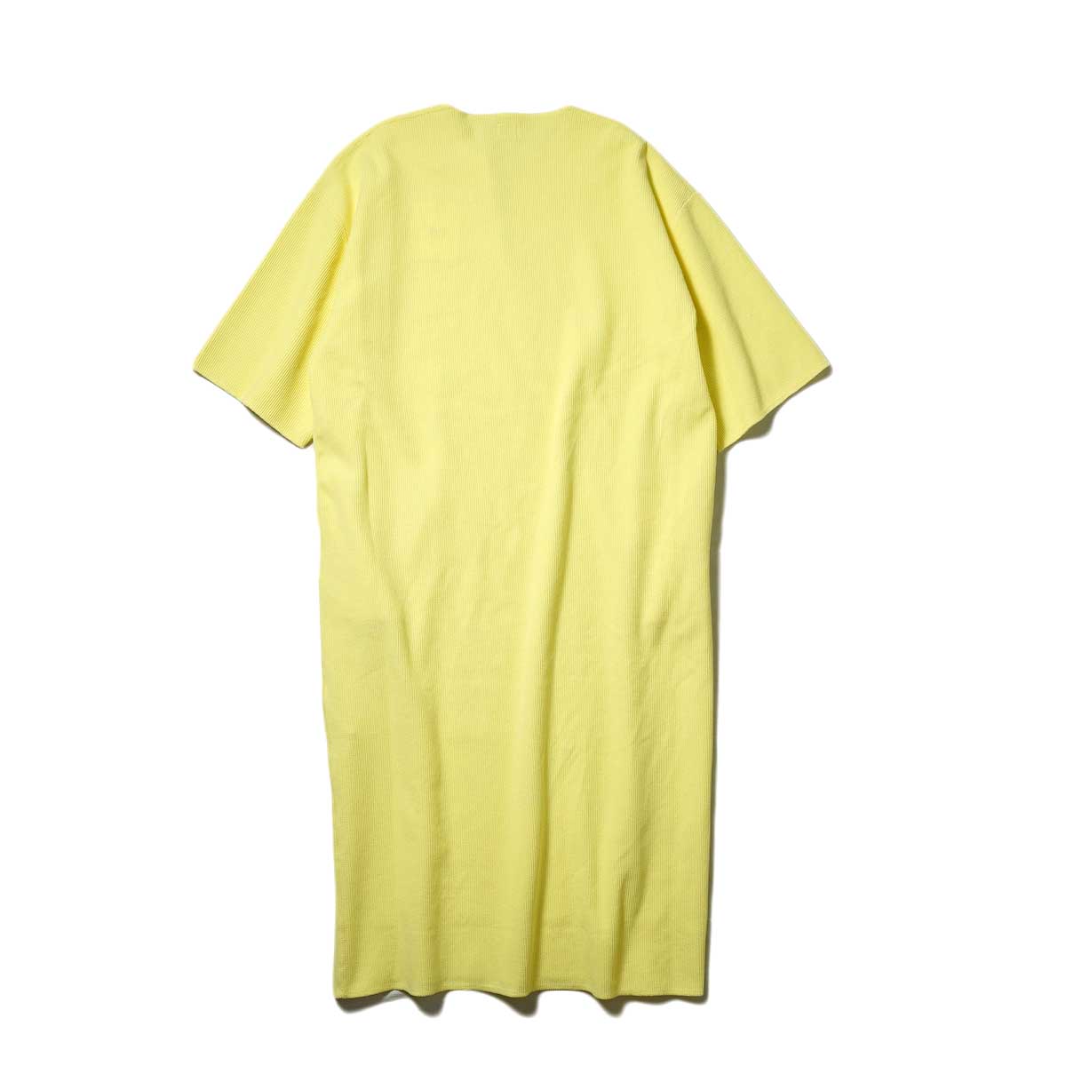 blurhms ROOTSSTOCK / Rough & Smooth Thermal Over-neck Dress (Pale Yellow) 背面