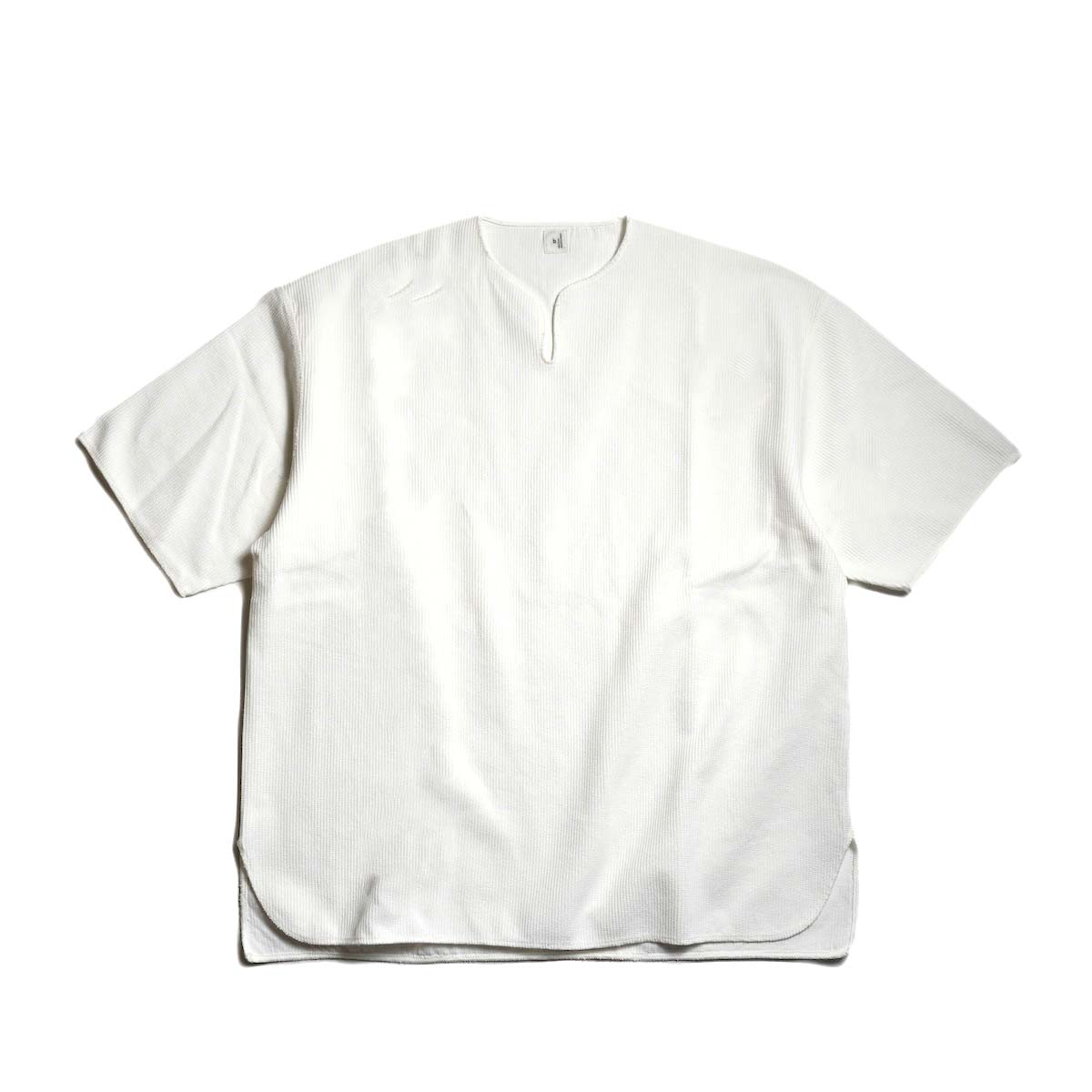 blurhms ROOTSTOCK/ Rought &amp; Smooth Thermal Over Neck Tee (Heather Oatmeal)