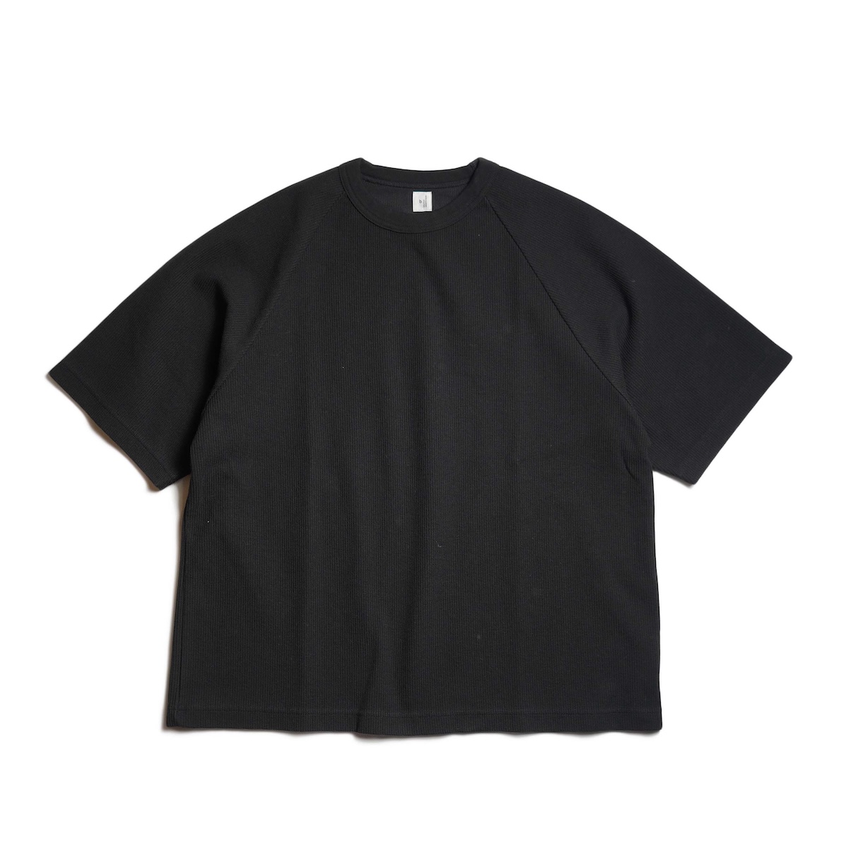 blurhms ROOTSTOCK/ Rough&amp;Smooth Thermal Raglan Tee (Black)