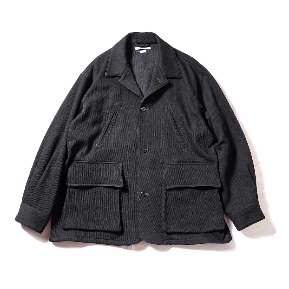 blurhms / Cotton Drill Bush Jacket (Black)