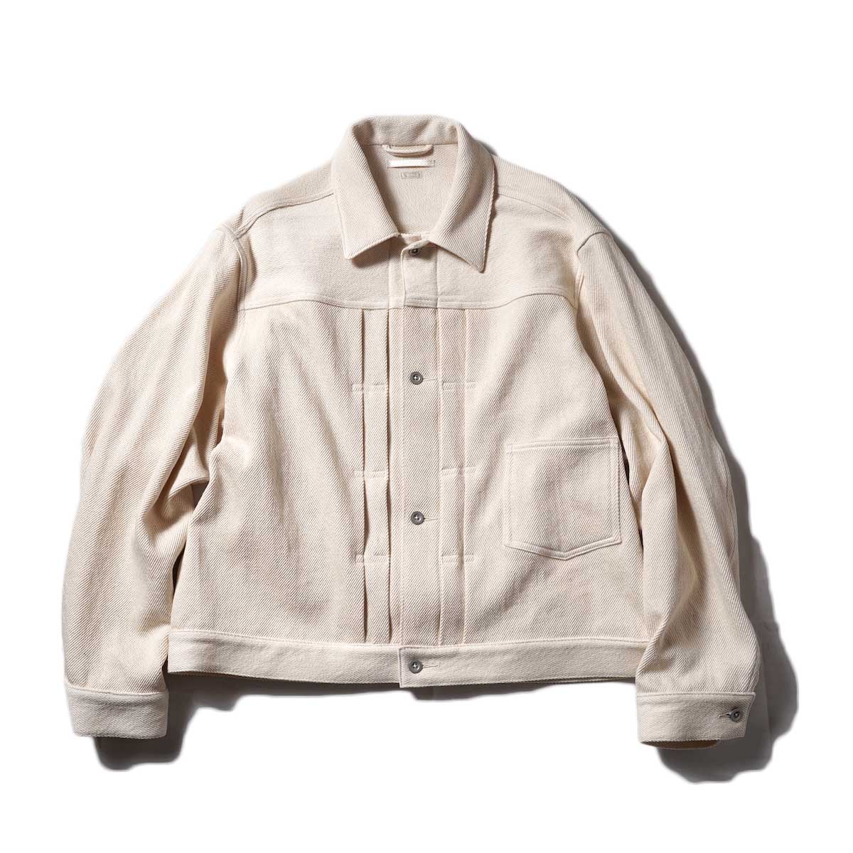 blurhms / Cotton Drill Short Jacket (Natural)
