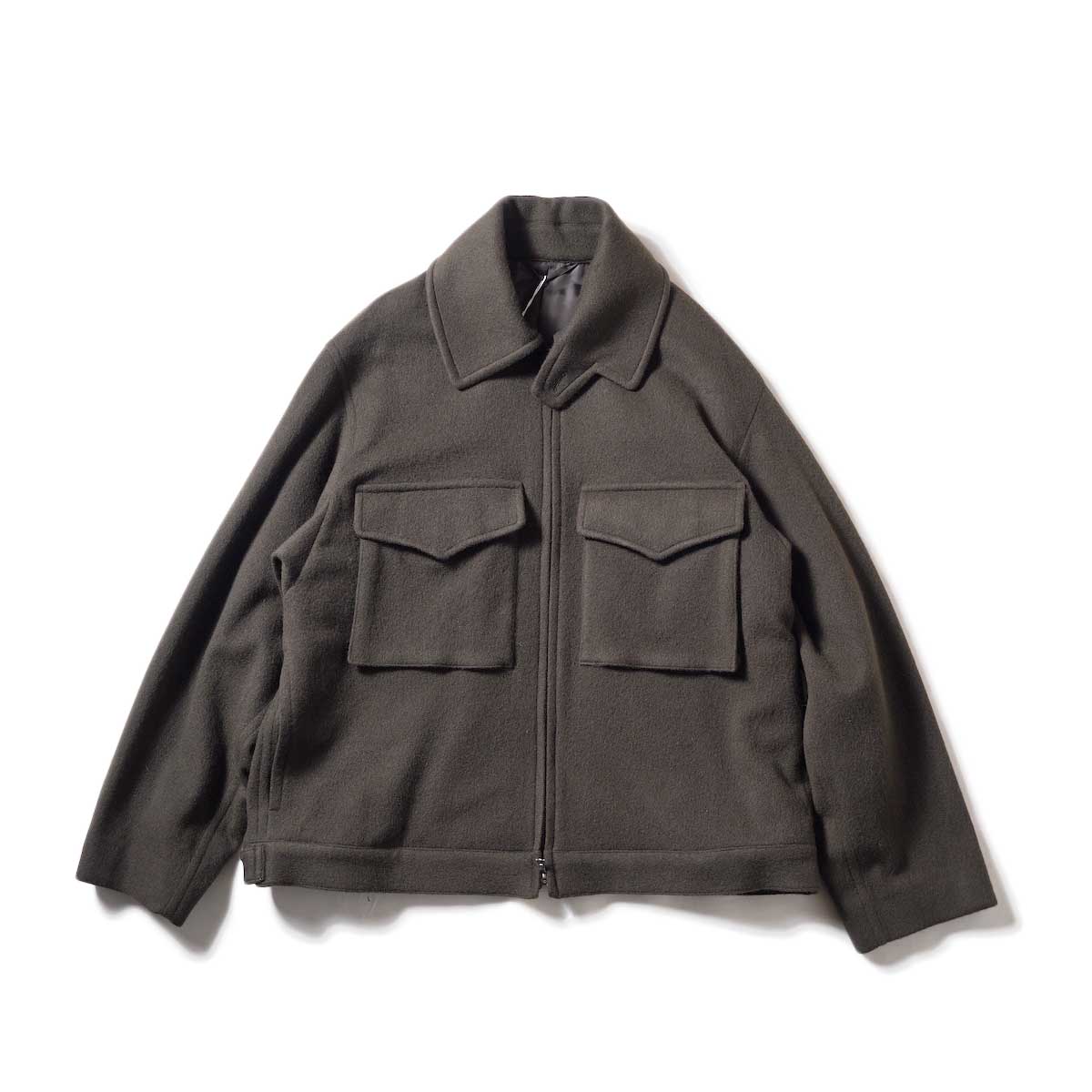blurhms / Wool Beaver MK3WEP Jacket (Dark Brown)