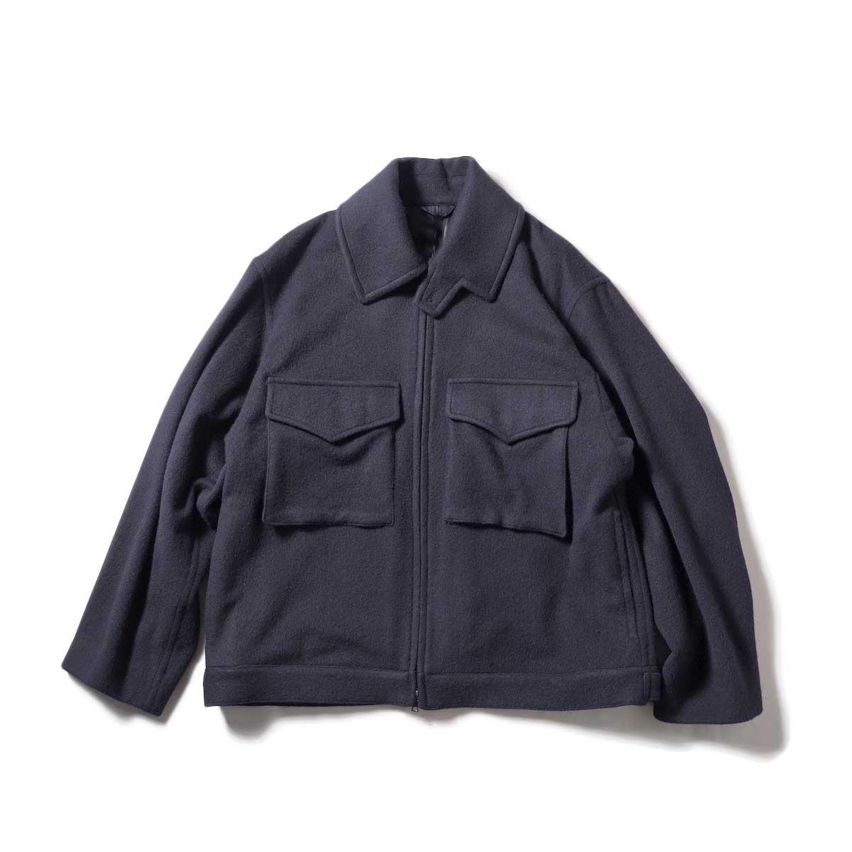 blurhms / Wool Beaver MK3WEP Jacket (Dark Navy)