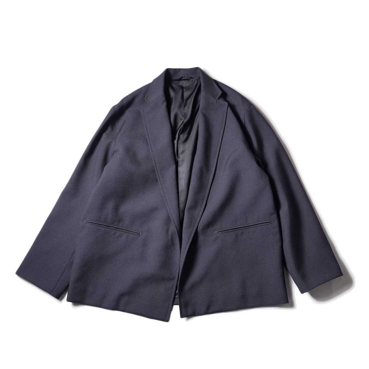 blurhms / Wool Surge Cardigan Jacket (Dark Navy)