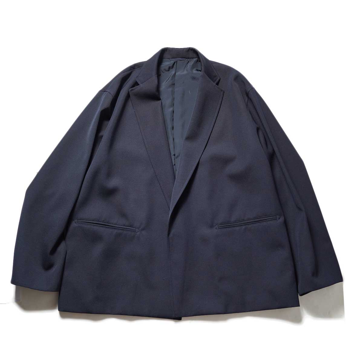 blurhms / Wool Surge Cardigan Jacket (Dark Navy)正面