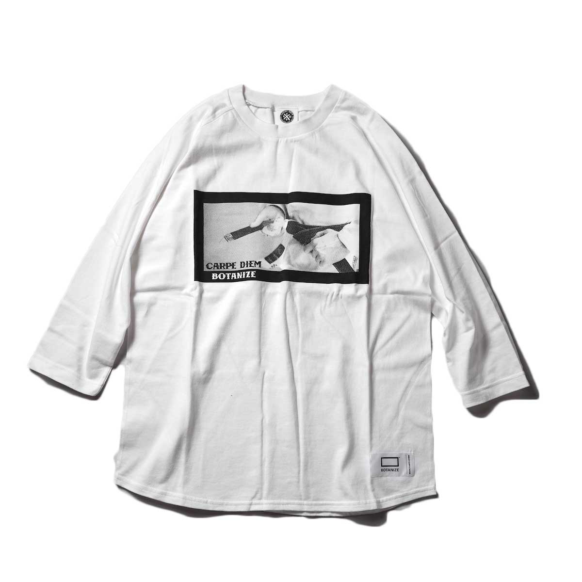 BOTANIZE × CARE DIEM 七分丈Tシャツ (White)