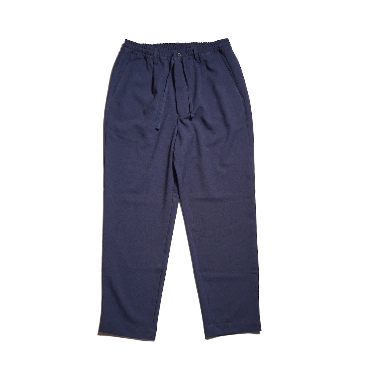 BRENA /1TUCK EASY PANTS - 6oz TROPICAL WASHER  (Navy)