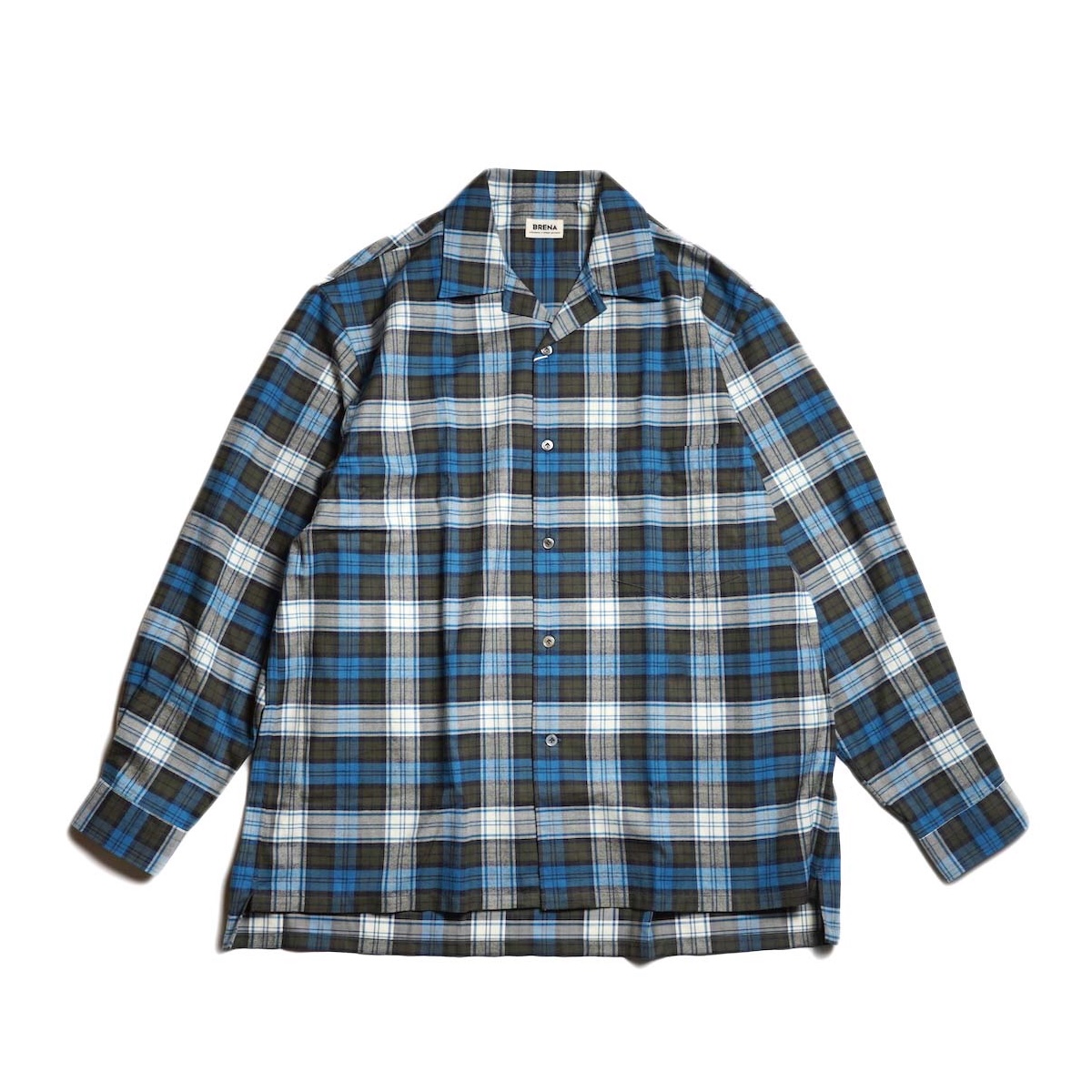 BRENA / BLAZE L/S - THOMAS MASON VINTAGE FLANNEL CHK (Blue Chk)