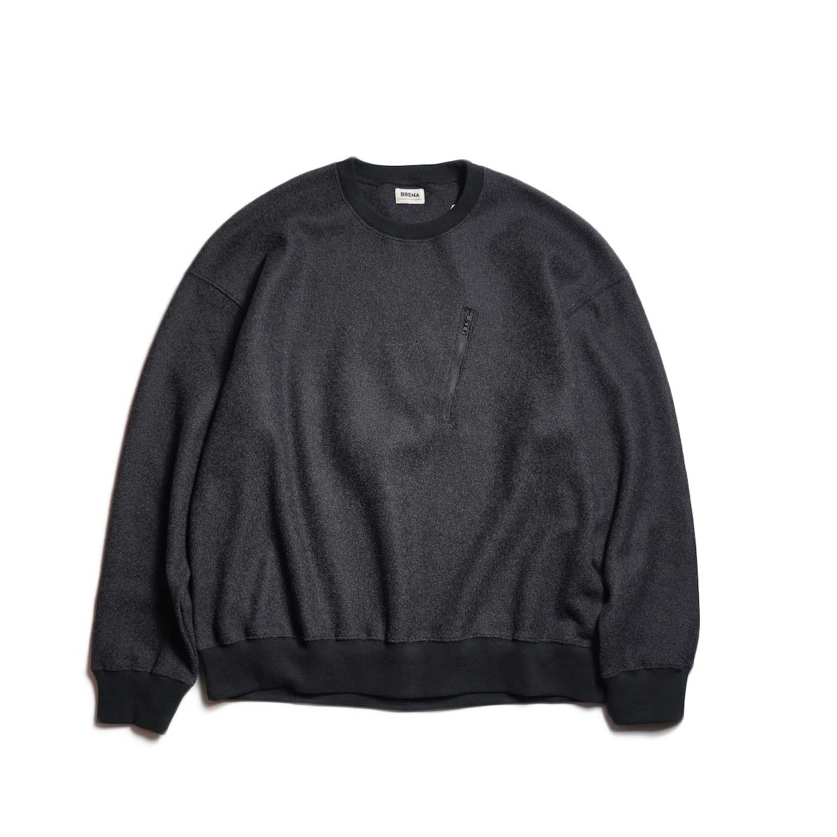 BRENA / CREW - BEL&amp;CO CW BOUCLE MIX (Charcoal)